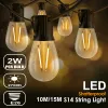 Decoraties S14 Vintage Garland LED STRING LICHT LICHT