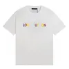 T Shirt Mens Shorts Tracksuits Designer Printing Letter Black White Grey Rainbow Color Summer Fashion Cotton Cord Top Short Sleeve