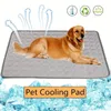 Tastro estivo di raffreddamento del tappetino per cani per cani divano coperta di gatto traspirante per petatore lavabile per piccola auto media 240424