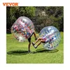 Bola de pára -choques inflável de vevor 4 pés / 1,2m diâmetro bola de futebol bolha sopra em 5 minutos inflável zorb ball dot azul dot 240415