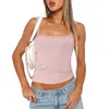 Kadın Tişörtleri Kısa Kadın Üst Bayanlar İç Çamaşır Sıkı Takım Yelek Dantel Sütyen İnce Fit Tişörtler Mahsul Seksi Katı Baz Tankları