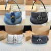 24 Neue Denim Soho Handtasche Designer Luxus klassischer Unterarm -Tasche Fashion Umhängetasche hochwertige Leder -Telefonbeutel Make -up -Tasche