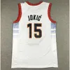 2024 Basketball Basketball Basket-ball Authentique Authentise 15 Jerseys Jokic Jamal 27 Murray Youth Women Men S-xxl Basketball Jersey avec étiquettes