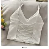 Tanks pour femmes Camis Top Top Sexy Vest Womens Bra Couleur solide Viette femme Viette Crop-dessus