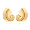 Orecchini per borchie Metal Spiral C Word Geometric for Women Classic Trend Design Gioielli Accessori all'ingrosso