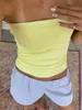 Women's Tanks Camis Womens Y2K Sexy Bandeau Crop Top Sleeveless Tight Bra Top Outgoing Tank Top Summer Club Street ClothingL24029