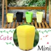 Ferramentas 20pcs mini bacias quadradas vaso de flores suculento bandejas de plantas de flores coloridas DIY Plantadores de flores cultivam Decoração de jardim de escritório em casa