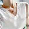 Kobiety damskie damskie eleganckie koszule tunikowe i bluzki białe vintage biuro satynowe jedwabne podstawowe szyfonowe topy letnia moda 202413573 y240426