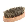 Natural Boar Bristles Beard Brushes Portable Wooden Bathroom Facial Massage Cleaning Brush Household Beauty Clean Tools6679104