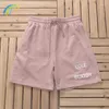 Shorts maschile estate semplice cavo con etichette ricami calzoni uomini donne cotone cotone khaki marrone verde