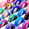 Cluster Rings Wholesale 30/50Pcs Lots Mix Colors Flower Polymer Clay Finger Ring For Children Kids Boys Girls Jewelry Gift