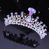 Tiaras Handmade Fish Tail Shell Starfish Flower Crystal Pearl Tiara Crown Girls Princess Wedding Party Hair Dress Accessories