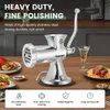 Stainless Steel Manual Meat Grinder and Sausage Filler - Household Beef, Chicken, and Chili Rack - Easy to Clean with Dishwasher Safe Parts