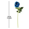 Torkade blommor 5st lång gren Big Artificial Rose Flowers Home Wedding Party vardagsrum Dekoration Diy Retro Bouquet Högkvalitativ falsk växt