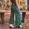 Frauenhose Frauen Baumwolle Leinen losen Yoga Sport lang Weitbein Fitness Hosenlady Training Fitnessstudio Leggings Sportwarenkomfort