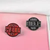 Retro Red Black Ticket Round Symbol Badge Admit Hell One Movie Hell Tickets Cool Brooch Backpack Leather ENAMEL PIN AMIS AMIS GADE