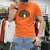 T-shirt de nouveau style Pumpkin Hingestone Flocks Men's Tees 2024 Tendance d'été Marque Luxury Unisexe Tops Large Taille 7xl Man Clothing