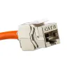Tool Linkwylan Network Cat5e Cat6 Cat6a Toolless Keystone Jack Module Full Shielded Rj45 Socket to Lsa Toolfree Termination