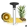 Ferramentas de vegetais de frutas de aço inoxidável abacaxi peeler cortador de cortador de capa de casca de casca de faca de gadget de gadgets Drop Drop Drop Hs Dhjs6