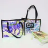 Anpassade handväskor Personliga kvinnor Lyxvarumärke Totes hologram PVC Bag