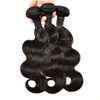 Acessórios para o cabelo beijo Humanloose wav yaki 3 pacotes de 10-26 polegadas Virgin Virgin Remy reto Deep Curly Body Wave Natural Color Black Ot2pd