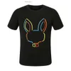 PYSCHO Bunny Shirt Summer Casual T Shirt Mens Womens Szkielet Rabbit 2024 Nowy projekt Multity Men Men Shirt Physcho Bunny para krótkie rękawie 193