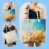 Sacs de soirée Haut-capacité Travel Beach Cute Whale Girl Imprimé sac à main imprimé Femmes Femme Tote Eco Shoping Sac Series Série épaule