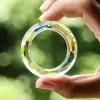 Decorazioni da 50 mm Circle Crystal Suncatcher Suncher Prism Maker Arcobaleno Anello rotondo Glasselier Parti Lampada Finda del giardino Decorazioni