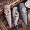 10pcs / lot Luxury 3D Hollow Bow Zircon Alloy Nail Art Crystal Metal Manucure Nails de bricolage Accesorios fournit décorations charmes 240415