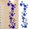 Wall Stickers 3D Flower Mirror Decal Acrylic Self Adhesive DIY Sticker Home Decor For Living Room Bedroom