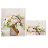 Dekorativa blommor Fake Bloom Decor Elegant Artificial Rose Branch med STEM för Home Wedding Party Faux Silk Flower Inomhus Fotunning