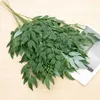 Fleurs séchées 5pcs Green Artificial Plantes Silk Willow Fetes Bouquet Home Garden Vase décor de mariage Décoration Fake Flower Grass