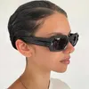 Sunglasses New Womens Small Rectangular Classic Vintage Brand Women Sun Glasses Men Outdoor Shading Eyewear UV400 Gafas H240429