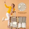 Sacs de rangement Organisateurs de bagages avec cubes d'emballage de sacs de chaussures pour voyages Cosmetics Cellules de compression portable imperméable