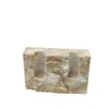 Bougeoirs Nordic Style Natural Marble Jaune Cave Stone Creative Creative Rectangular Encens Holder Home Decoration Ornements