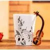 Tasses 240 ml de musique créative guitare en céramique et style violon mignon tasse d'isolation de lait de thé à thé