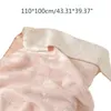 Dekens cartoon inpakken deken voor baby dubbelzijdige katoenen swaddle geboren zachte ontvangen geweldig douchecadeau 45bf