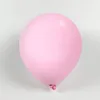 10 tum macaron latex ballong pastell rosa vit färg ballon bröllop fest födelsedag dekoration baby shower dekor (100 st)