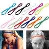 1 PC Women Men Yoga Hair Bands Sports Headband Candy Color Girls Sport Anti-Slip Elastic Rubber Sweatband Football Running 240429