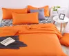 Ganze neue Bettwäsche -Bettwäsche -Sets Zebra Bettlaken und Orange Duver Quilt Cover Kissenbezug weich und komfortabel King Queen Fu3281555