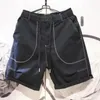 Mannelijke korte broek met zakken rollen Zippers vrachthoens shorts blauw snel droog in broek personalisaat zomer xl baggy 240426