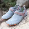 Upstream Wading Water Shoes Men Women Children Swimming Barefoot Beach Shoes Family Five Fingers Sneakers Breathable Soft 25-46 240419