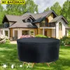 Decorations Round Table Outdoor Garden Furniture Rain Cover Waterproof Oxford Sofa Protection Garden Patio Rain Snow Chair Dust Proof Covers