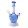 Glassvape666 GB079 Colorful Glass Water Bong Dab Rig Smoking Pipe About 21.5cm Height Bubbler Bongs 14mm Male Dome Bowl Down Stem Dropdown Quartz Banger Nail