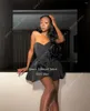 Party Dresses Qanz Black Sweetheart Homecoming Short A Line Sexy Vestidos Para Eventos Especiales Bow Corset Back Graduation