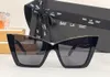 Lunettes de soleil classiques SL Cat Eyes Designer UV400 Eyewear Metal Black Frame Sun Verres Sole