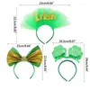 Coiffes de cheveux Costume Headswear Patricks Day Green Hairhoop Irish National Hearthredi