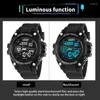 Armbanduhren Yikaze Herren Sportwache wasserdichte Mann Sport Uhr Multifuktion LED Digital Militär Wecker Elektronische Armbanduhr