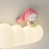 Wall Lamps Pink On White Clouds Cute Girl Bedroom Bedside Modern Cartoon Children's Room Princess Lights