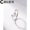 Cluster anneaux chgen les femmes riches en argent siltor silver silver silver ajustives bijoux élégants